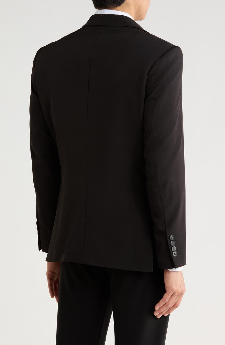 T.R. PREMIUM Slim Fit Cotton Blend Blazer, Alternate, color, Black