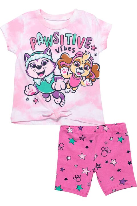 2-Piece T-Shirt and Bike Shorts Set
