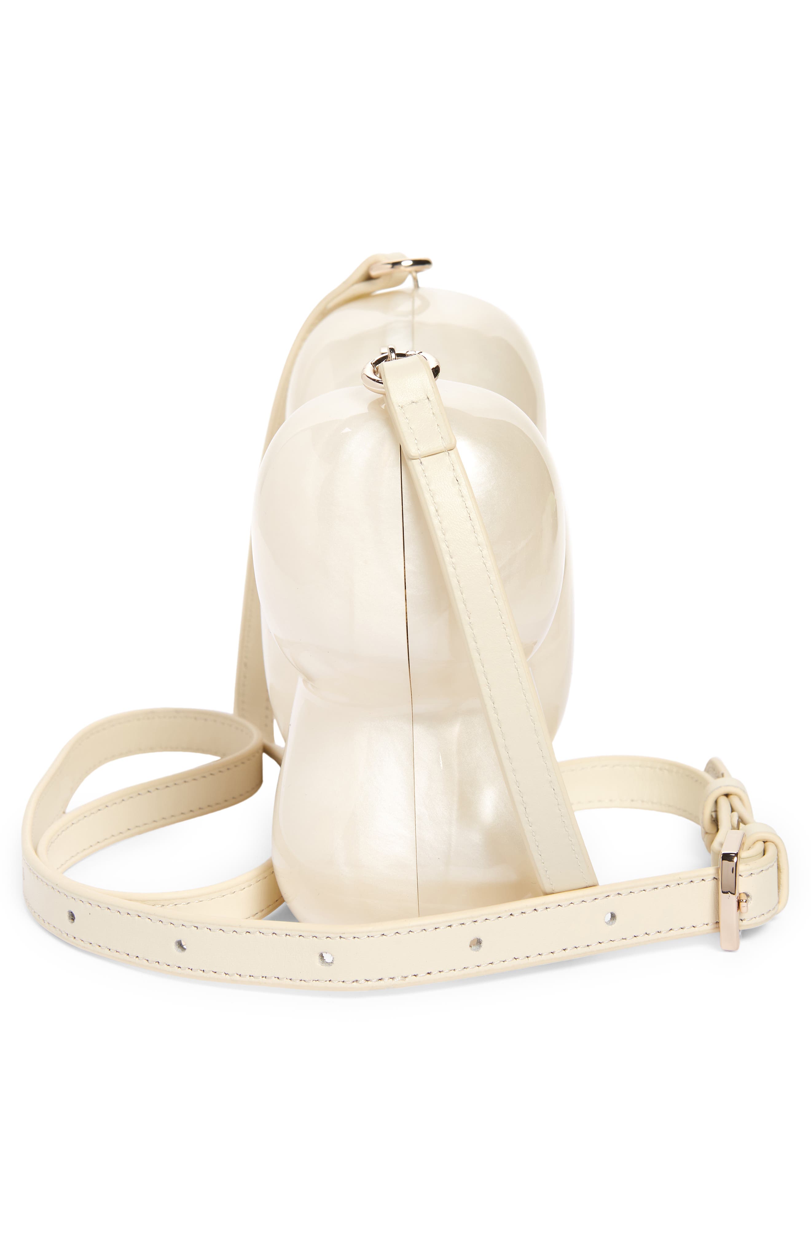 Simone Rocha Bow Acrylic Clutch, Alternate, color, 