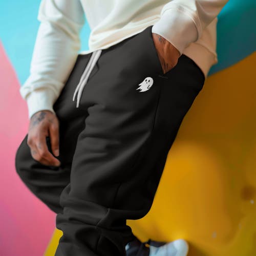 Dalix Mens Ghost Fleece Jogger Sweatpants In Black