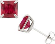 FUZION CREATIONS Princess Cut Stud Earrings