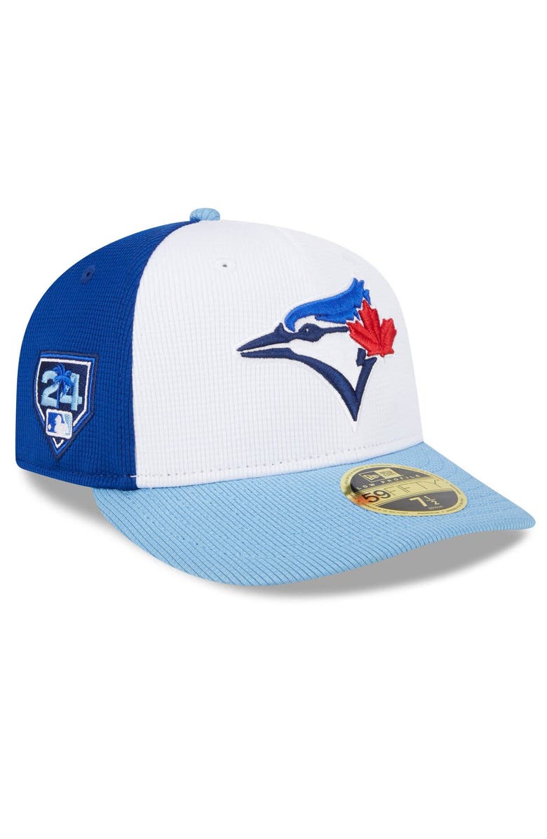 New Era Men's New Era  White/Powder Blue Toronto Blue Jays 2024 Spring Training Low Profile 59FIFTY Fitted Hat, Main, color, 