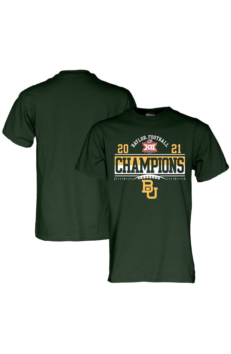 BLUE 84 Men's Blue 84 Green Baylor Bears 2021 Big 12 Football Conference Champions Locker Room T-Shirt, Main, color, 