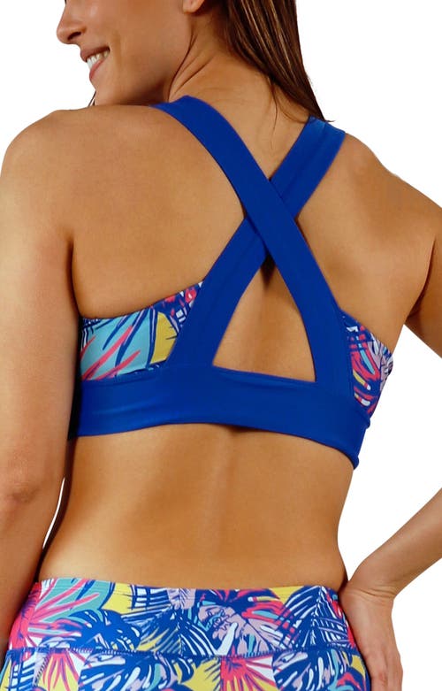 Uv Skinz Active Swim Bra In Green
