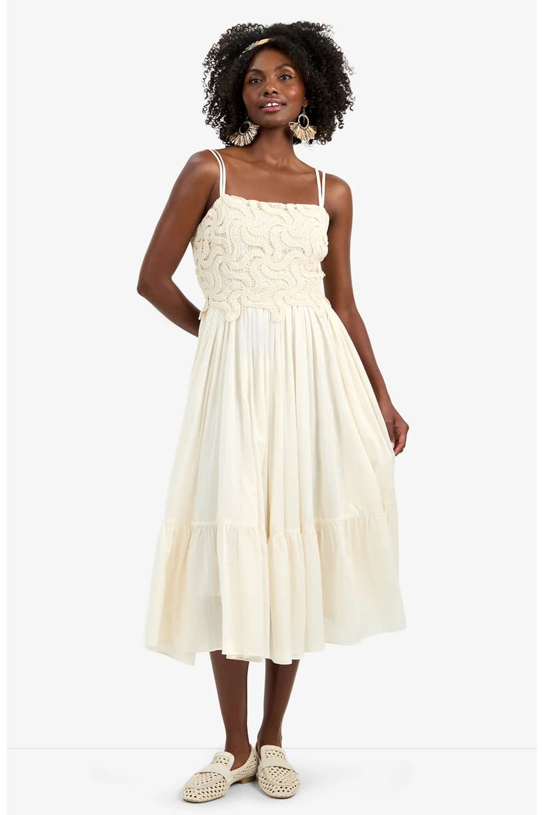 Bayo Sleeveless Cotton Dress, Main, color, Bonita Beige