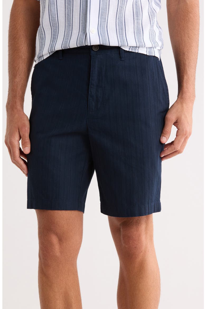 Dobby Textured Shorts, Main, color, DARK SAPPHIRE