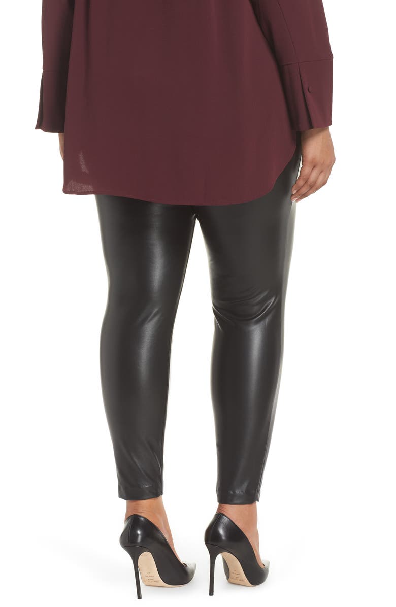 Vince Camuto Stretch Faux Leather Skinny Pants, Alternate, color, 