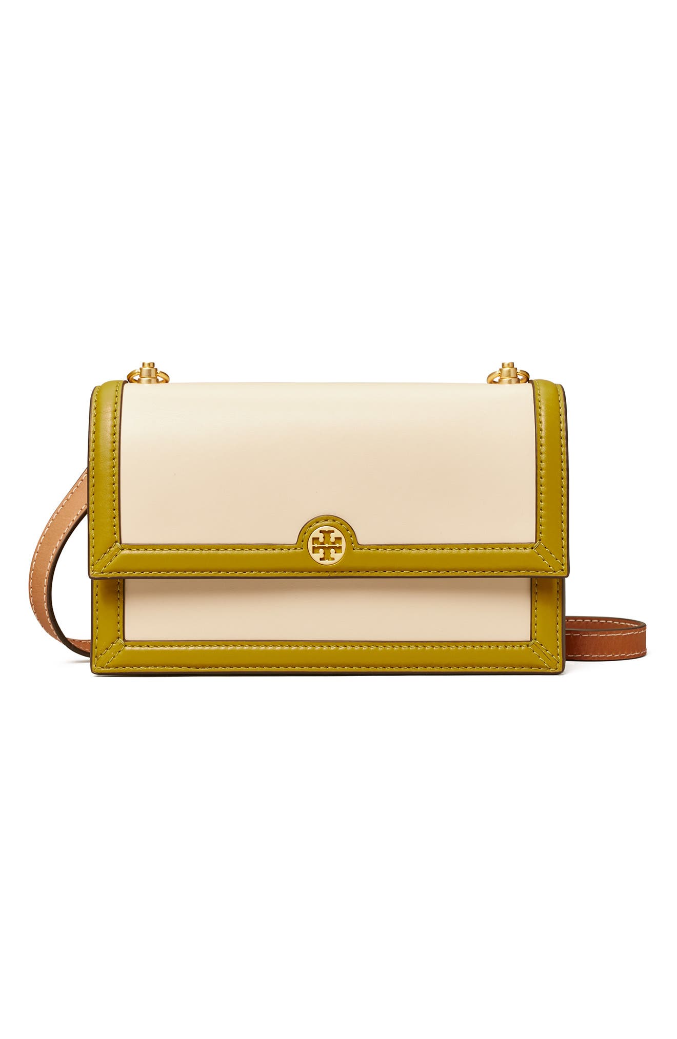 Tory Burch Colorblock Mini Shoulder Bag, Alternate, color, 