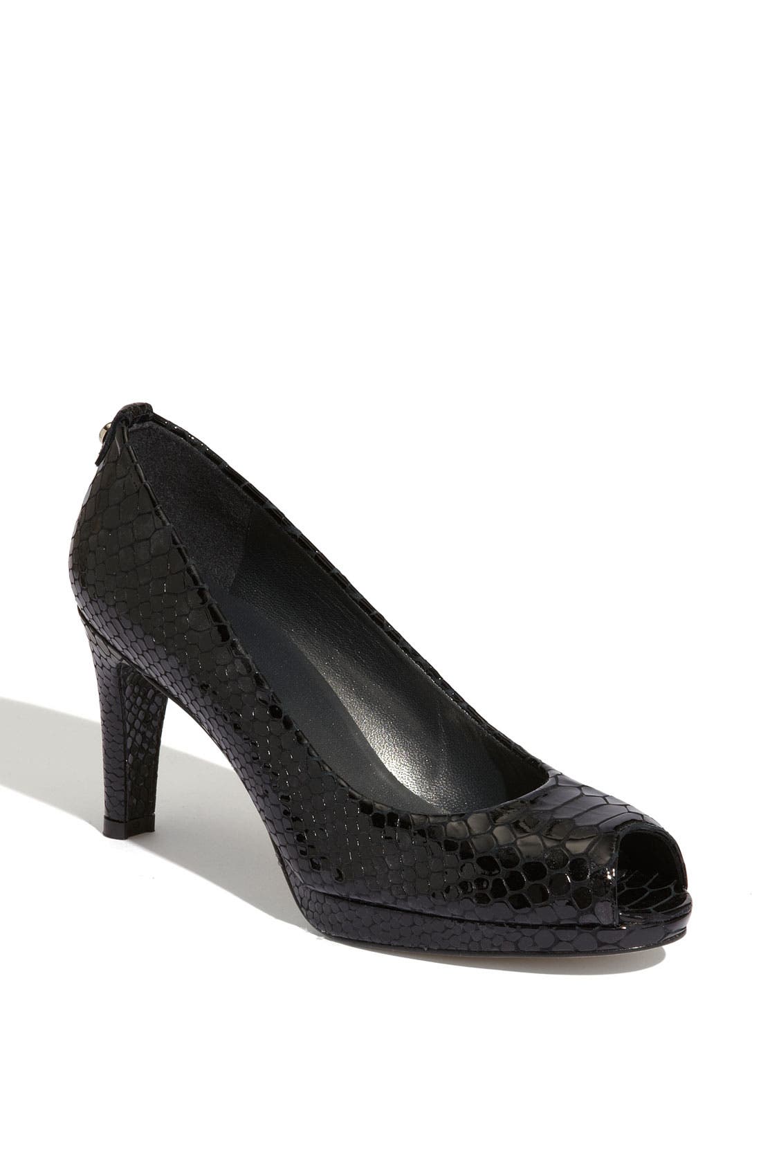'Logoplainfield' Pump, Main, color, BLACK CRYSTAL SNAKE