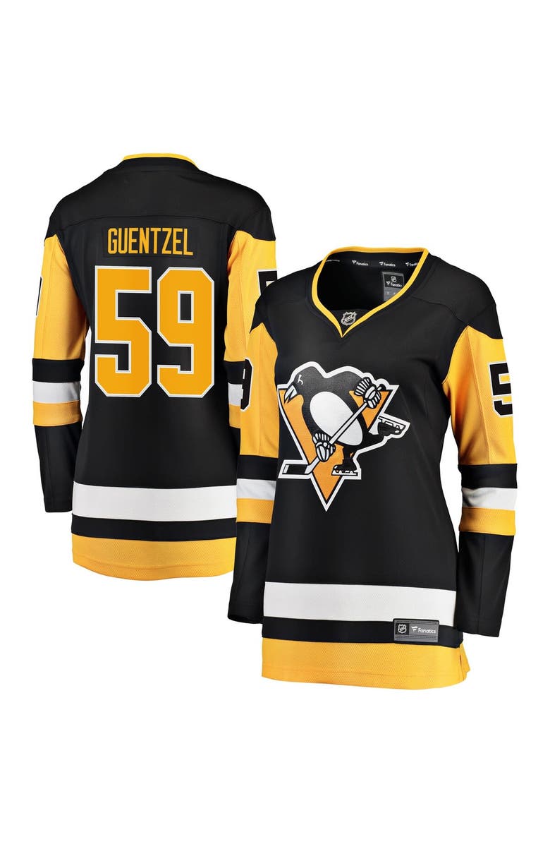FANATICS Women's Fanatics Branded Jake Guentzel Black Pittsburgh Penguins Home Premier Breakaway Player Jersey, Alternate, color, 