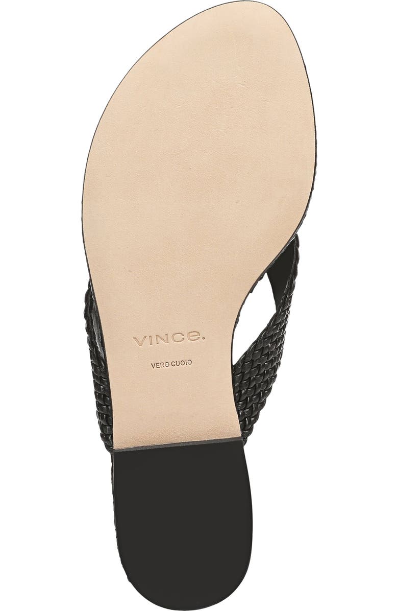 Vince Lotus Flip Flop, Alternate, color, Black