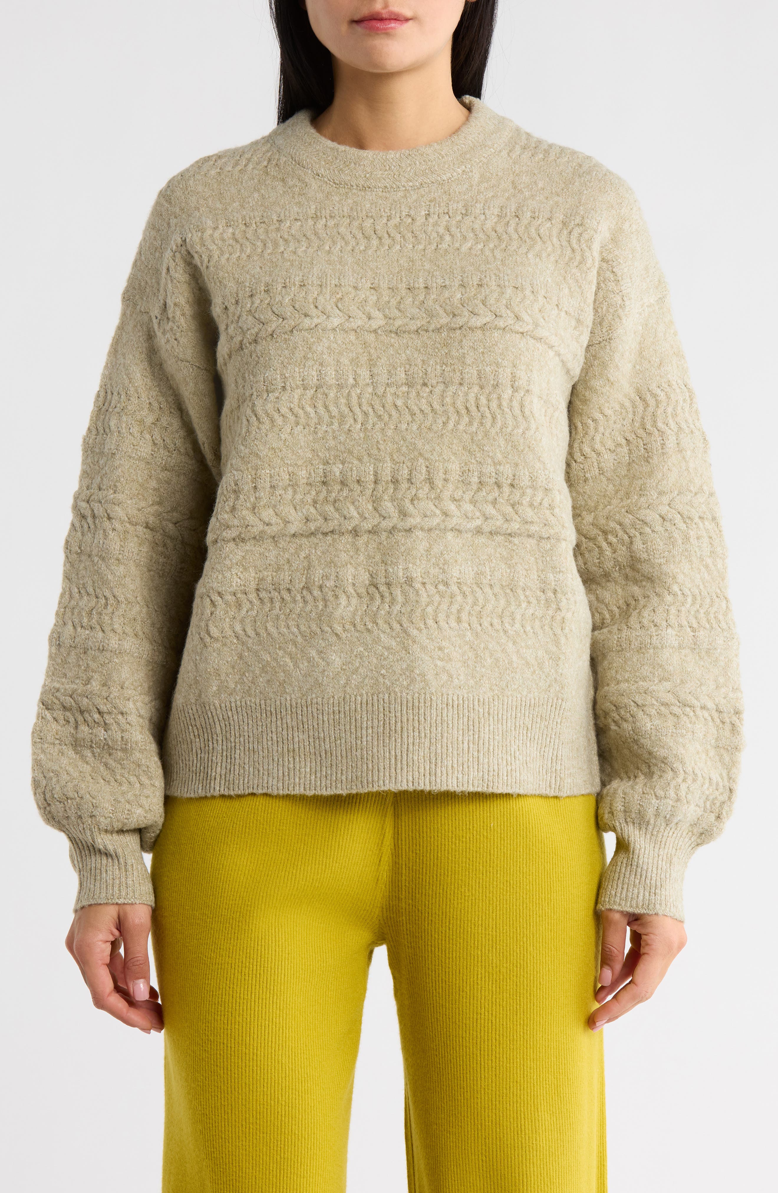 FRNCH Cristina Mixed Stitch Sweater