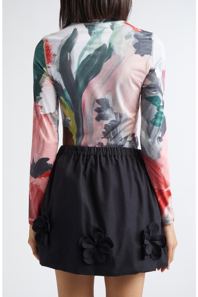 Floral Print Jersey Top, Alternate, color, MY GARDEN