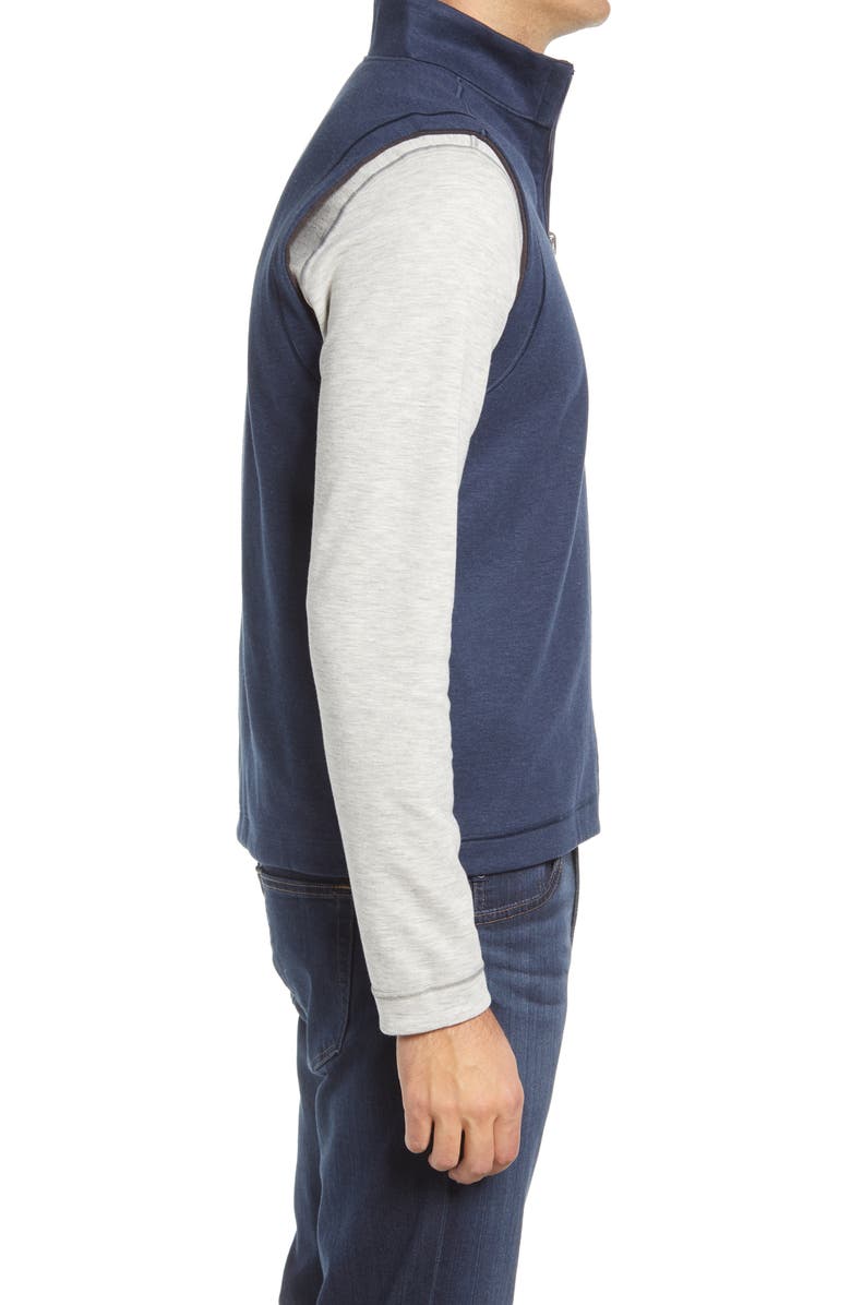 Johnston & Murphy Reversible Knit Vest, Alternate, color, Brown/Navy