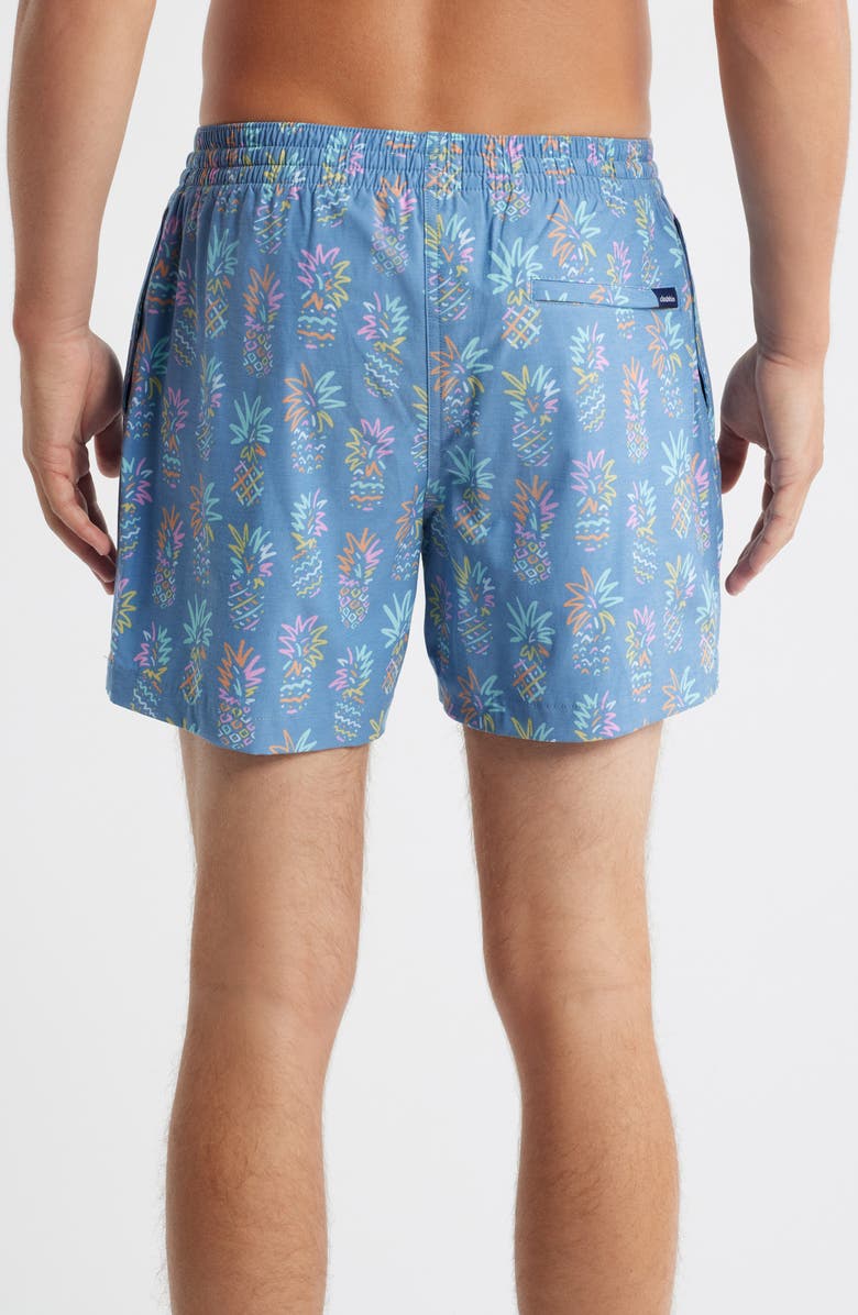 Chubbies The Pineapple Sketches 5.5-Inch Swim Trunks, Alternate, color, Bright Blue