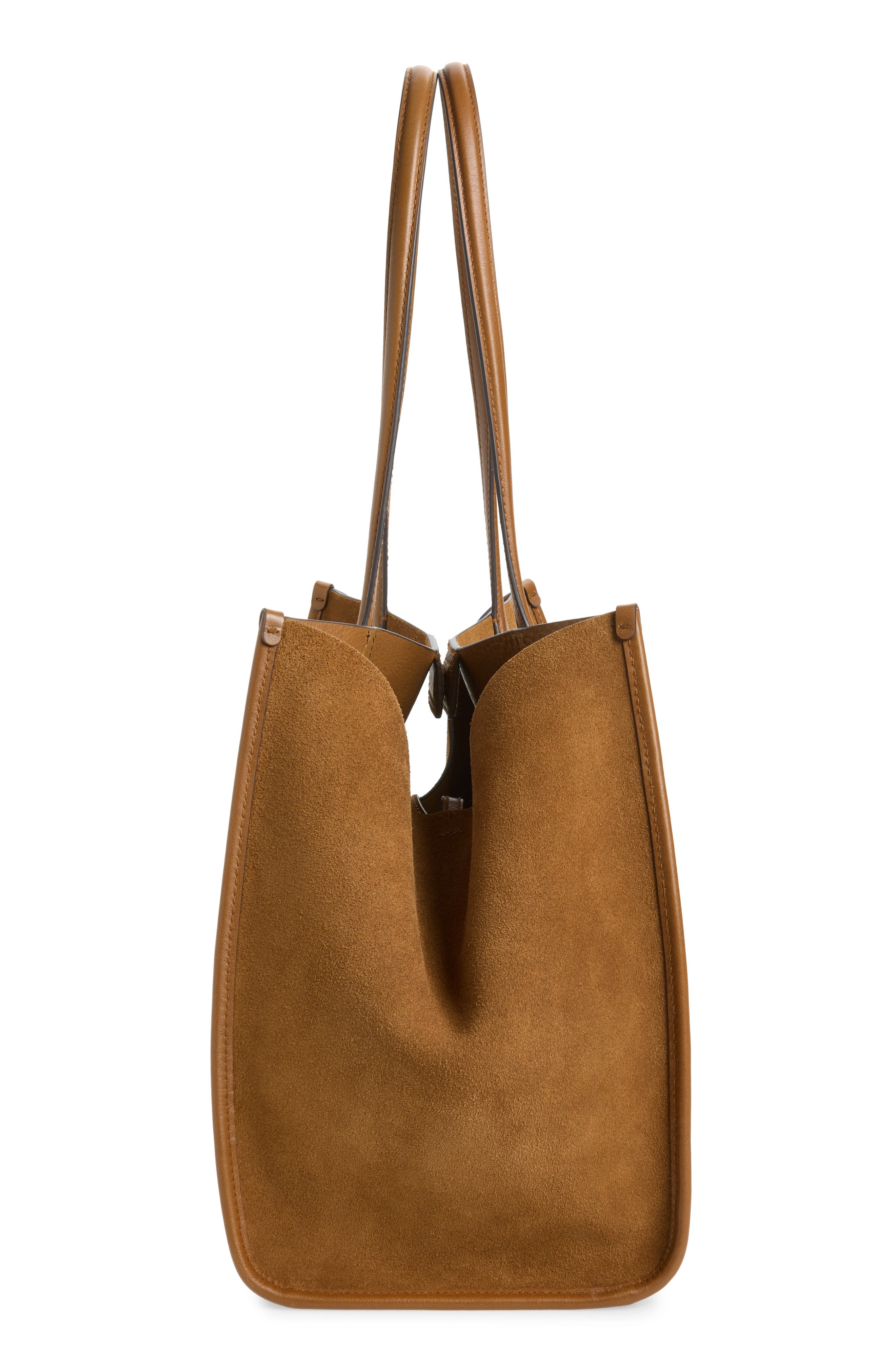 Suede Lexington Tote, Alternate, color, AGED COGNAC