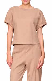MELLODAY Puff Sleeve Knit Top