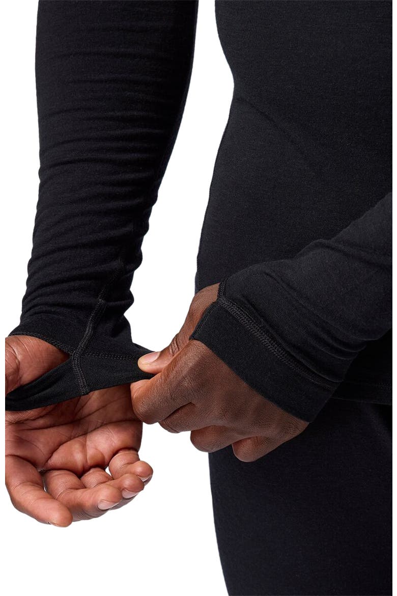 Cedars Rws Merino Lt-Wt Baselayer Crew Top - Men's, Alternate, color, Black