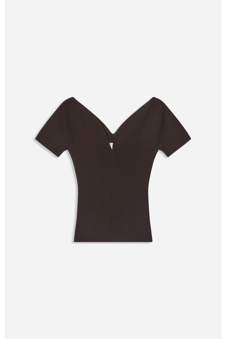 Knit Top, Alternate, color, Brun