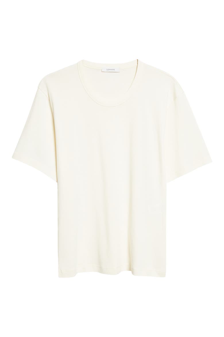 Cotton Jersey Rib T-Shirt, Alternate, color, LIGHT CREAM