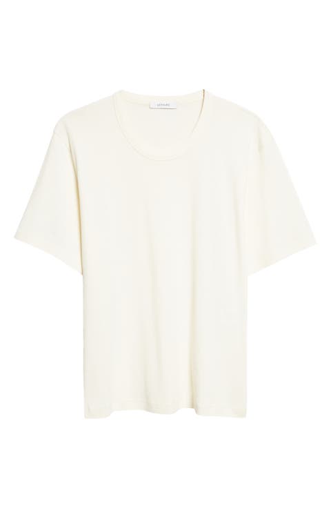 Cotton Jersey Rib T-Shirt