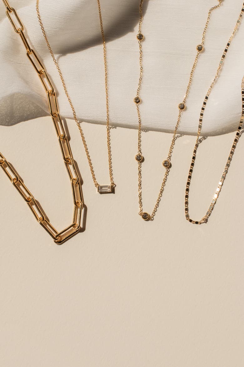 Anna Bezel Bracelet, Alternate, color, Gold