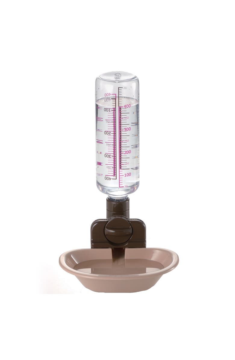 Richell Pet Water Rehydration Station, Gravity Fed Pet Water Station, includes Bottle and Dish, Main, color, Multicolored