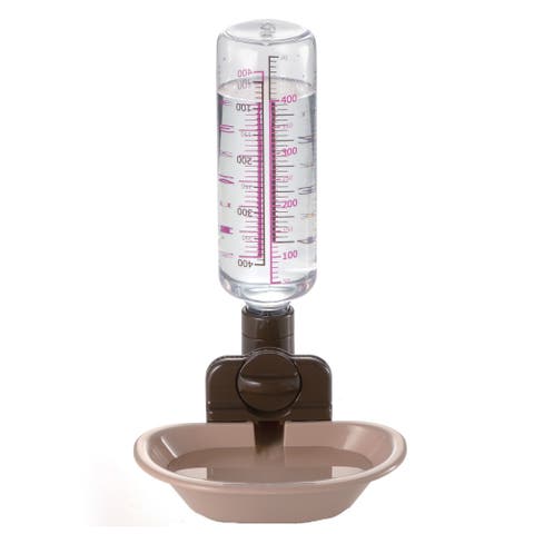 Pet Water Rehydration Station, Gravity Fed Pet Water Station, includes Bottle and Dish