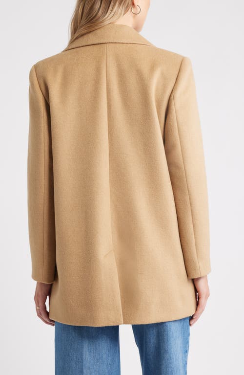 Caslonr Caslon(r) Wool Blend Peacoat In Brown