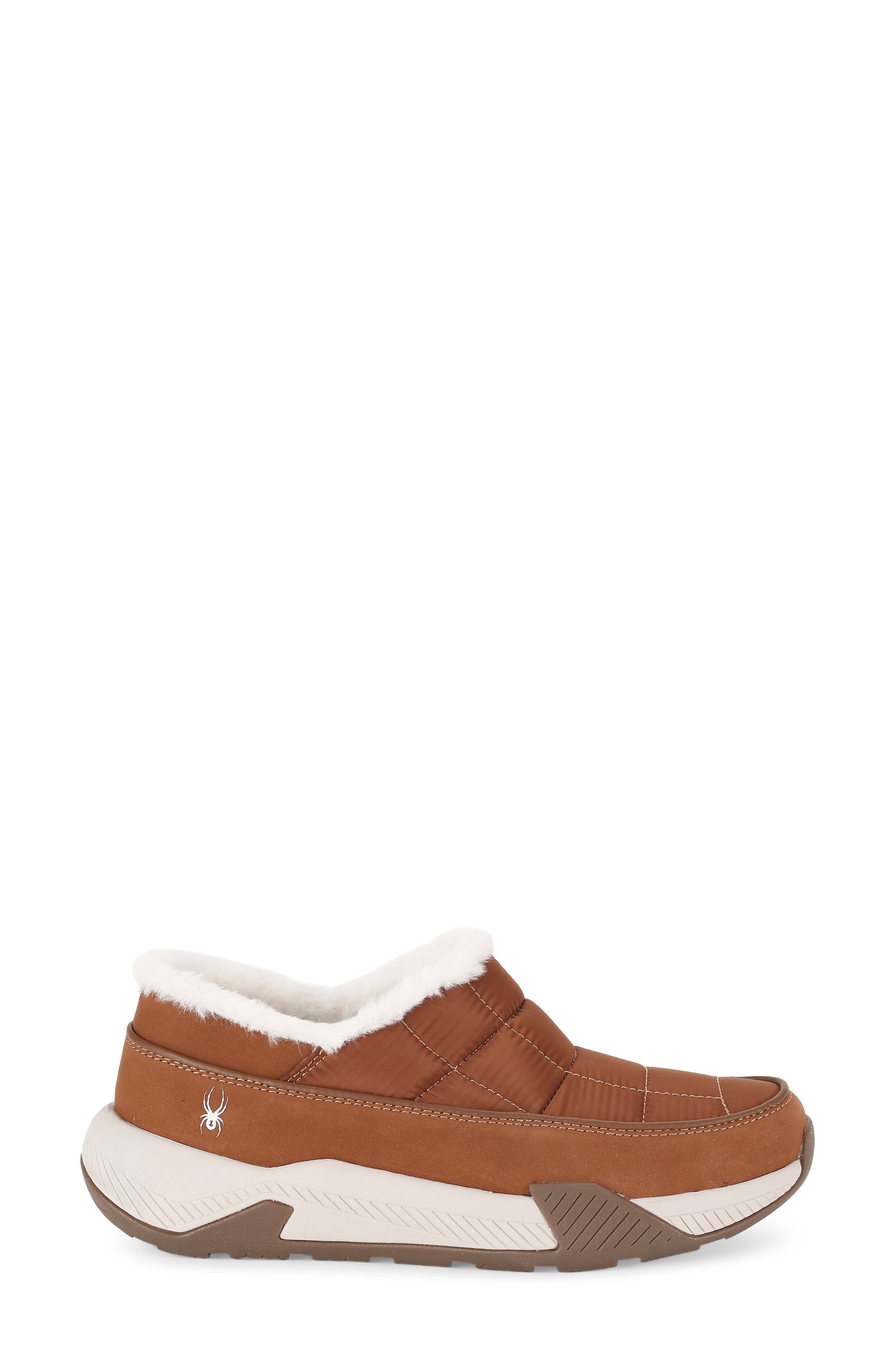 Spyder Leah Faux Fur Lined Waterproof Slip-On Sneaker, Alternate, color, Roasted Pecan