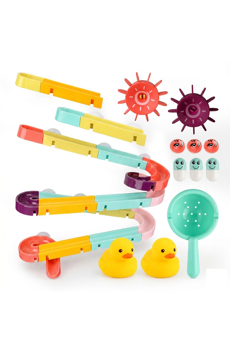 Sperric Interactive Bathtub Slide Educational Bath Toy Set, Main, color, Multicolor