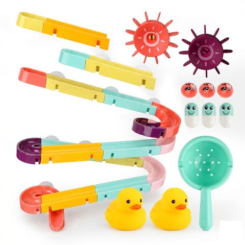 Interactive Bathtub Slide Educational Bath Toy Set