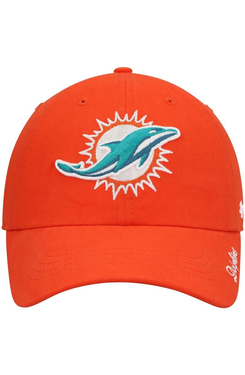 '47 Women's '47 Orange Miami Dolphins Miata Clean Up Secondary Logo Adjustable Hat, Alternate, color, Orange
