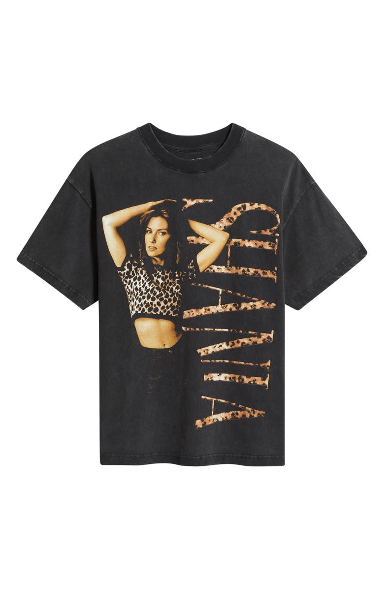 BRAVADO Oversize Shania Twain Graphic T-Shirt, Alternate, color, Black Wash