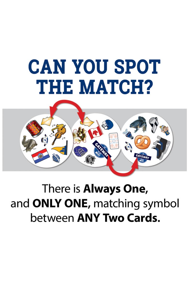 St. Louis Blues Spot It! Card Game, Alternate, color, Multicolor