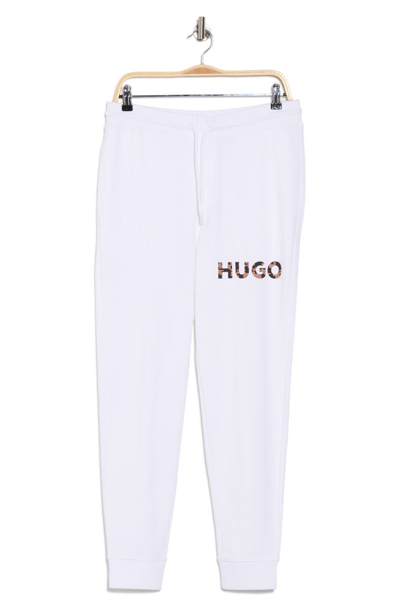 HUGO Dapantsie Cotton Joggers, Alternate, color, White