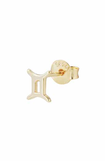 ADORNIA FINE Zodiac Sign 925 Sterling Silver Stud Earring