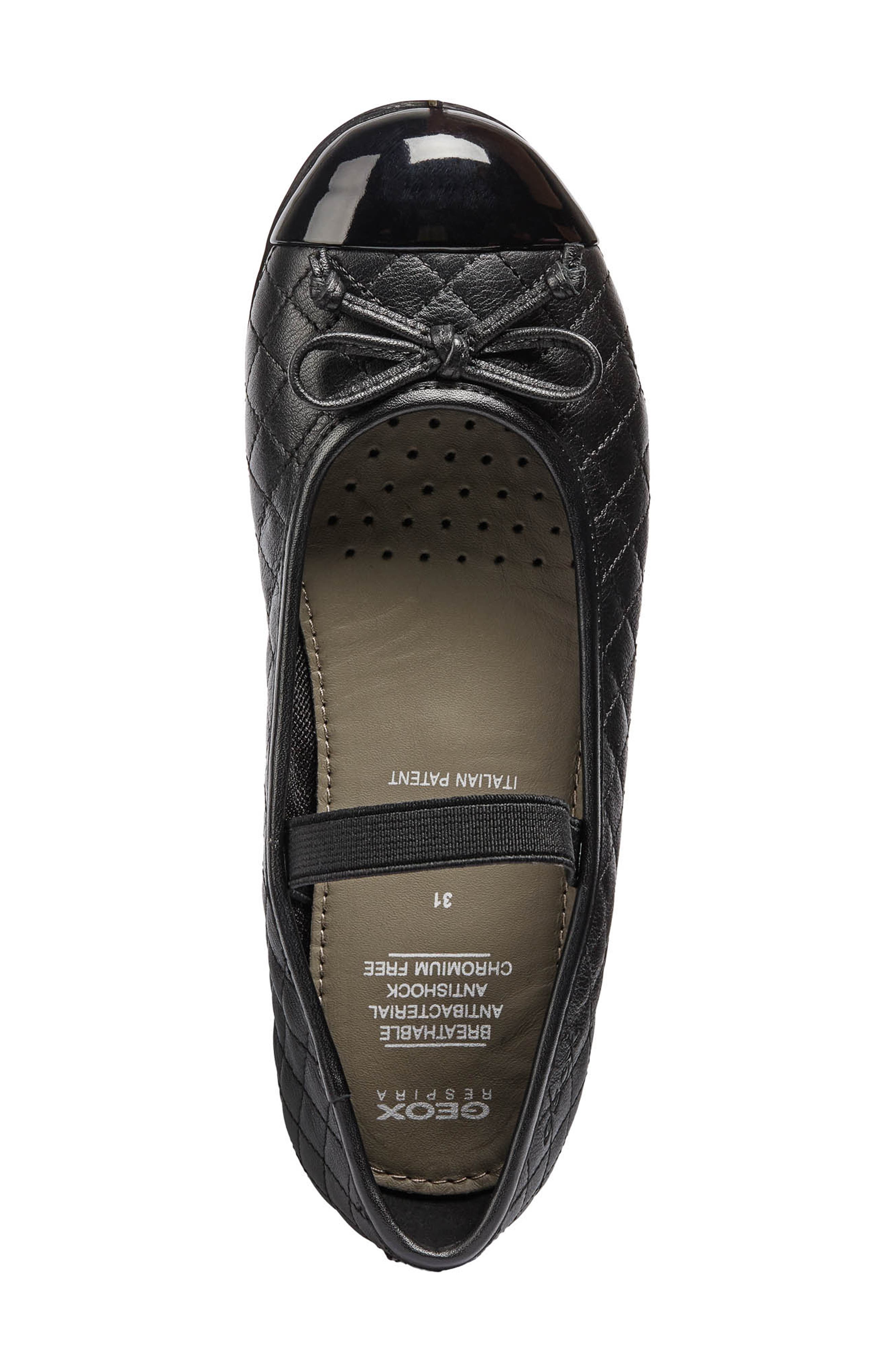 Geox Plie Mary Jane Flat, Alternate, color, Dark Black
