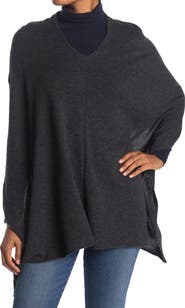 Portolano Cowl Neck Knit Poncho