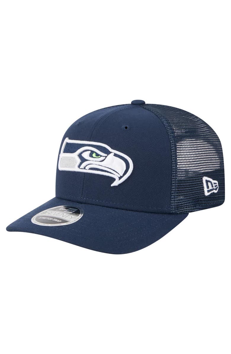 New Era Men's New Era  College Navy Seattle Seahawks Team Collection 9SEVENTY Stretch-Snap Adjustable Hat, Main, color, 