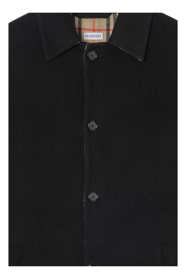 Mid-length Wool Worthing Car Coat, Alternate, color, Black/sand beige