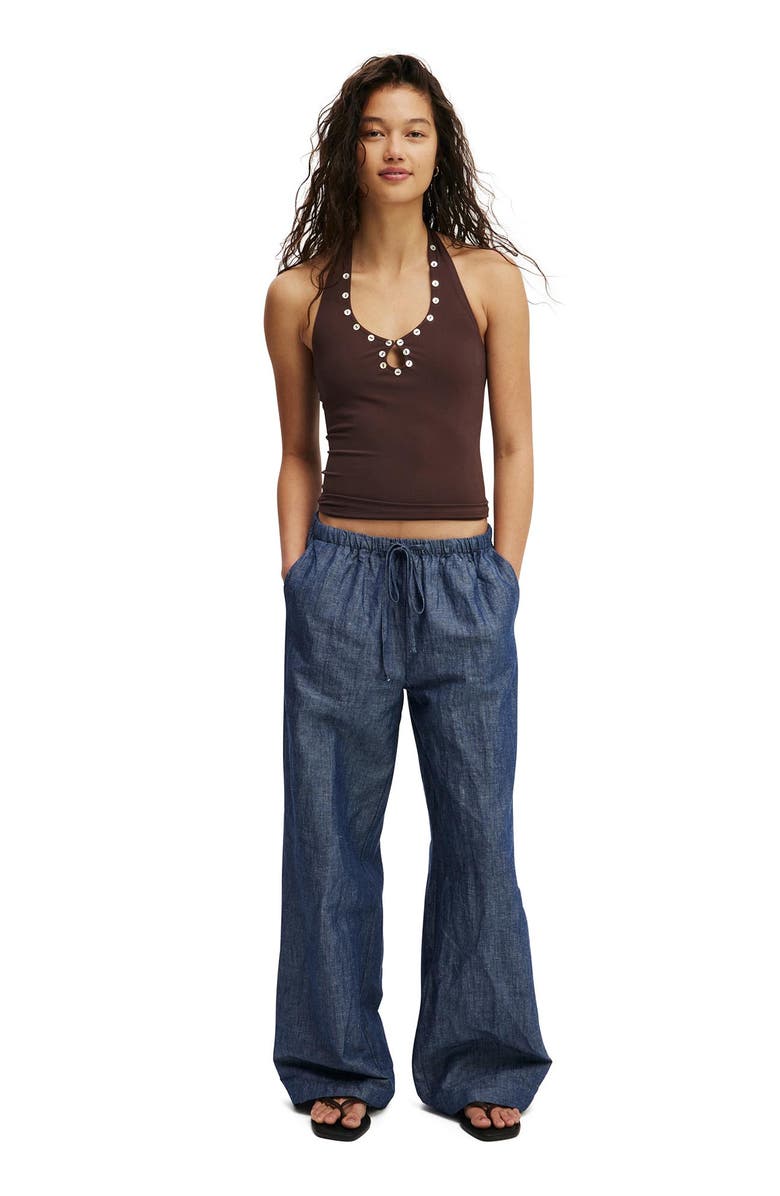 Cotton On Women's Haven Wide Leg Pant, Alternate, color, Indigo