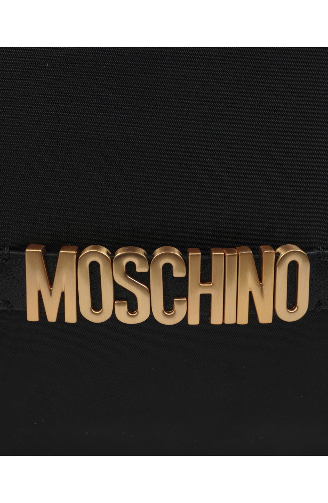 Moschino Logo Duffle Bag, Alternate, color, 