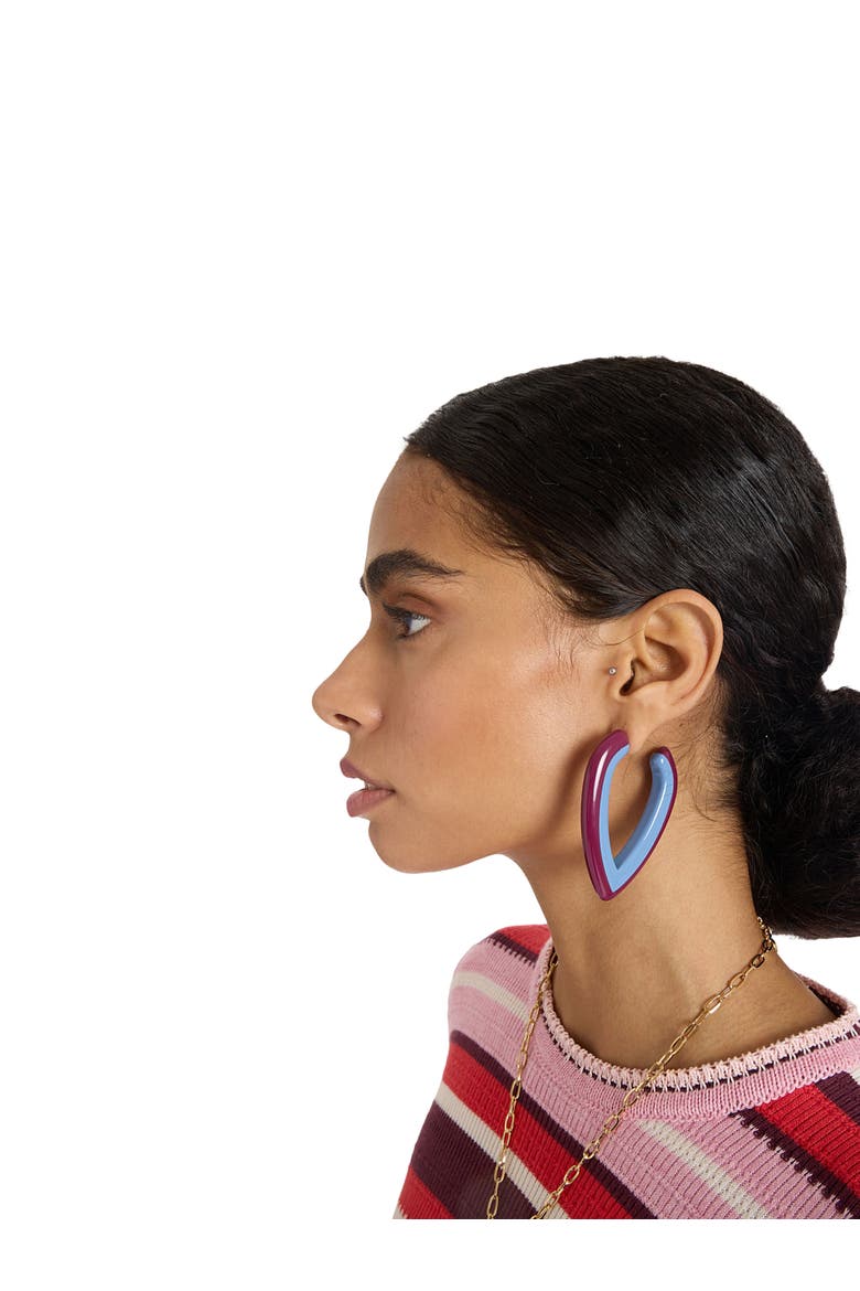 Dew Earrings Bicolor Bicolor Light Blue, Alternate, color, Bicolor Light Blue