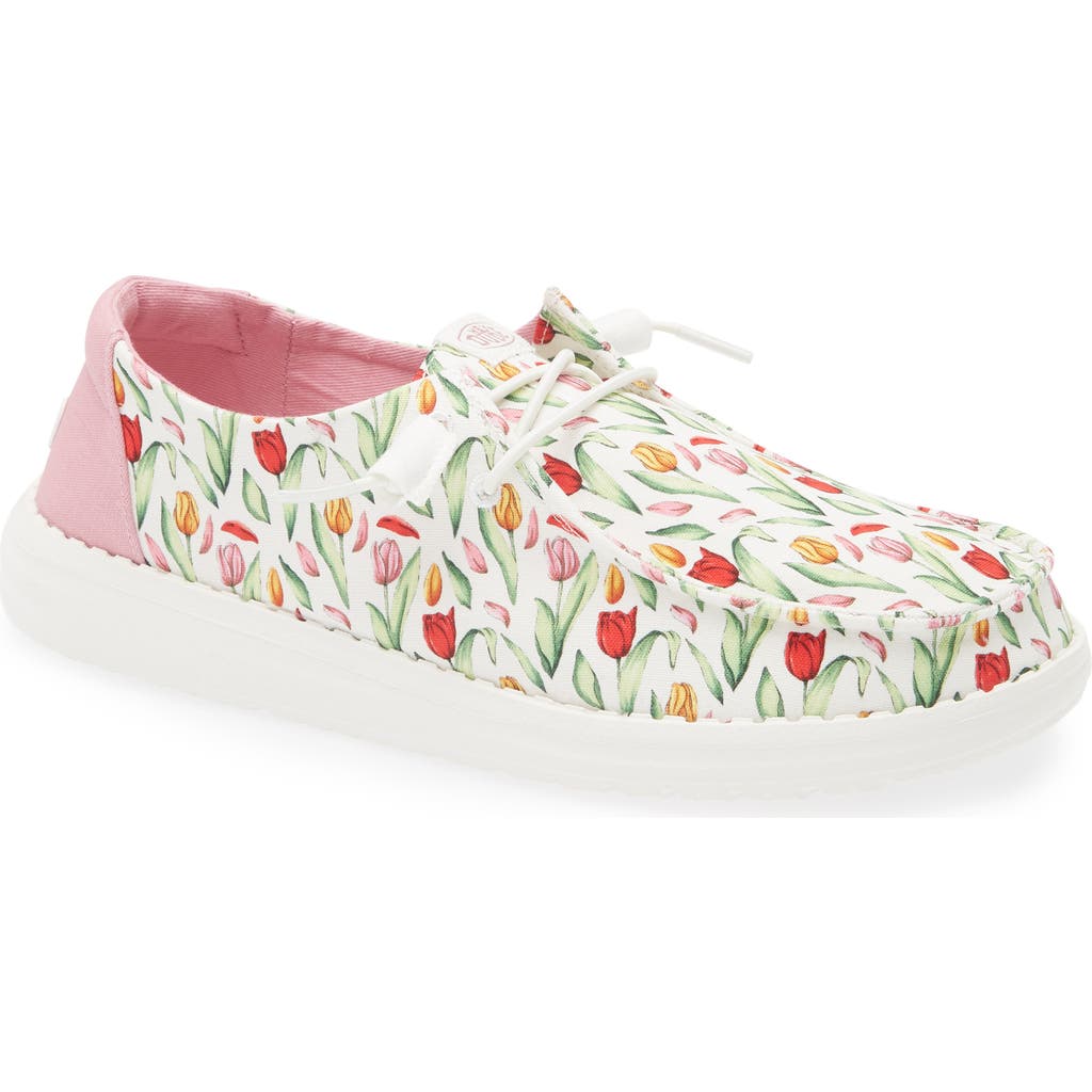 Hey Dude Wendy Tulip Sneaker In Tulip/pink