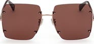 Max Mara 60mm Geometric Sunglasses