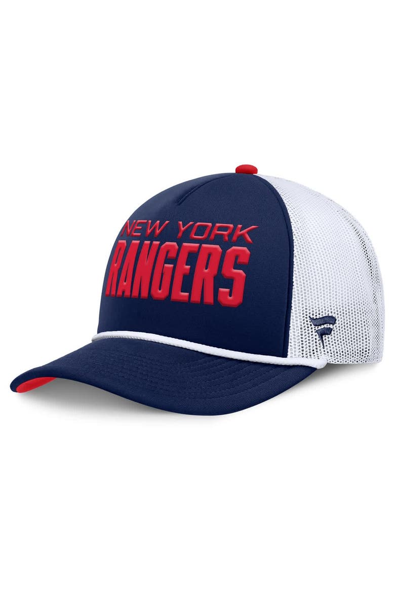 Men's Fanatics Navy/White New York Rangers Authentic Pro Rink A-Frame Adjustable Hat, Alternate, color, Navy