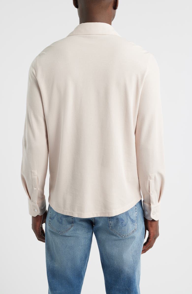 Robert Barakett Tyrek Jersey Button-Up Shirt, Alternate, color, Pink