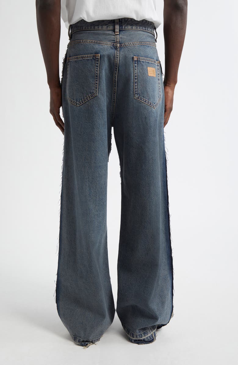 MM6 Maison Margiela Wide Leg Jeans, Alternate, color, Light Grey