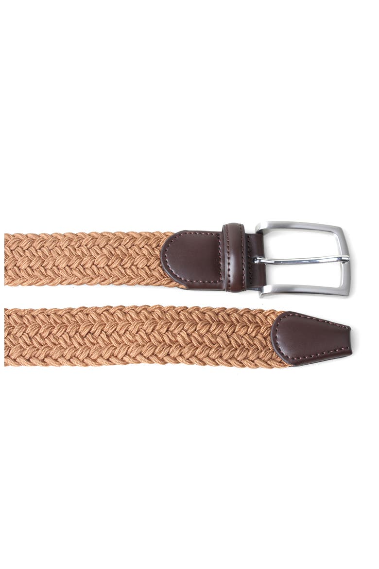 Stretch Braided Belt, Alternate, color, KHAKI